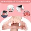 Large Lymphatic Drainage Massager with Handle - Gua Sha Scraping Tool for Body Sculpting and Cellulite Reduction - Perfect for Women and Men - Back, N