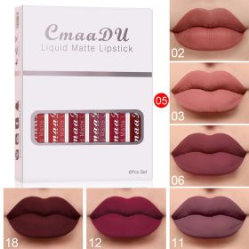 6pcs Matte Non-Stick Lip Gloss (Option: Style5)