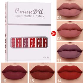6pcs Matte Non-Stick Lip Gloss (Option: Style4)