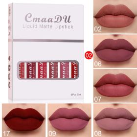 6pcs Matte Non-Stick Lip Gloss (Option: Style2)